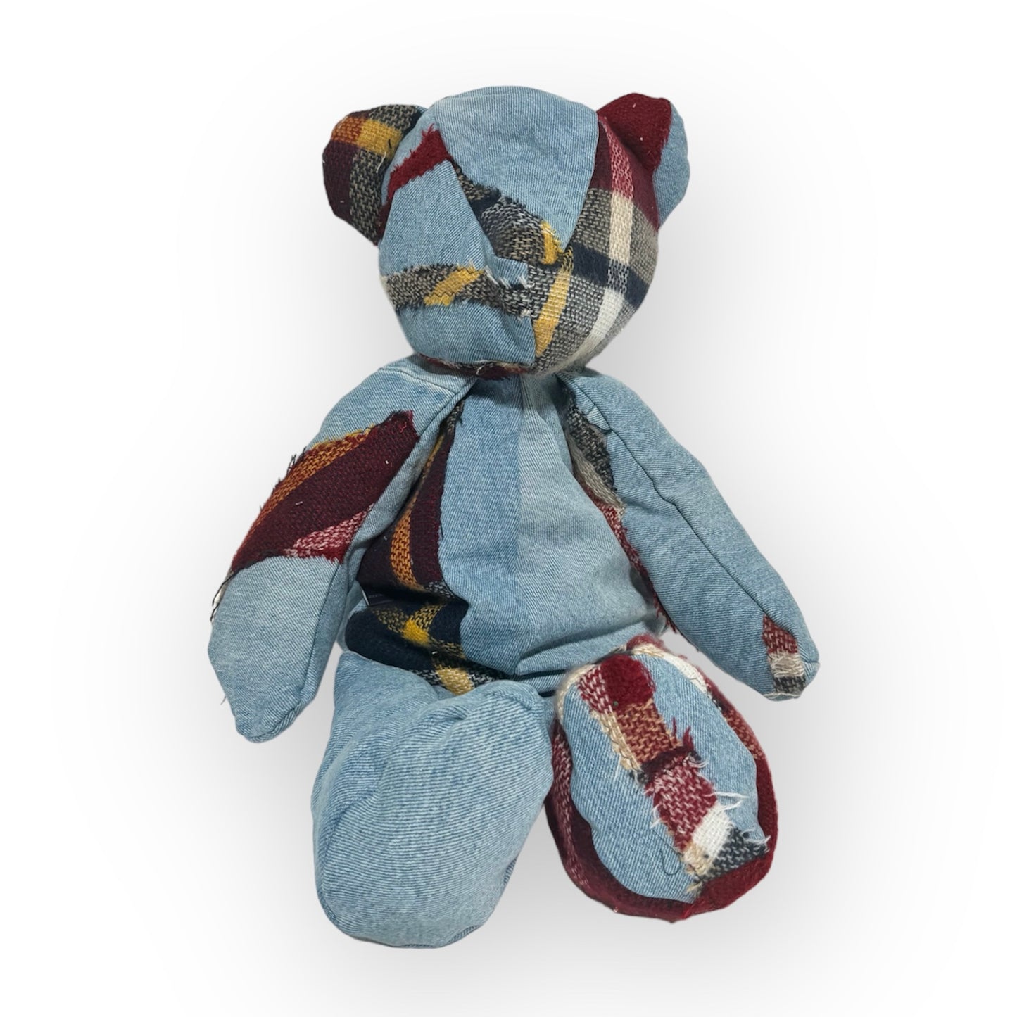 Flannel/Denim bear bag